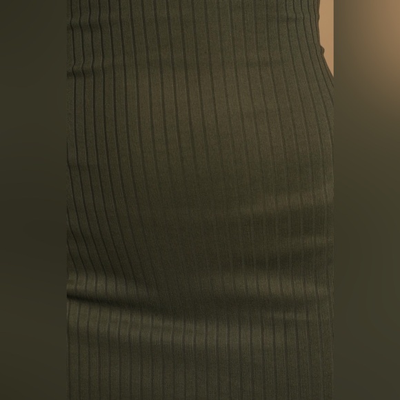 Got the Groove Olive Green Ribbed Halter Bodycon
Mini Dress - Picture 5 of 8